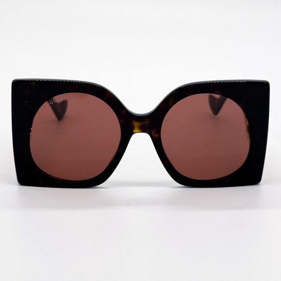 NEW GUCCI GG1254S 002 BUTTERFLY HAVANA BROWN WOMEN SUNGLASSES GUCCI - Picture 4 of 11